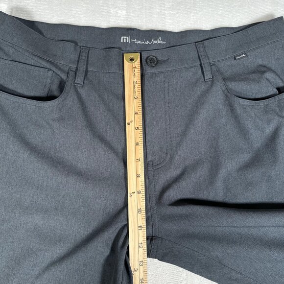 Travis Mathew Chino Pants Men Size 38 Gray 5-Pocket Comfort Straight W38 L31.5 - Picture 5 of 10